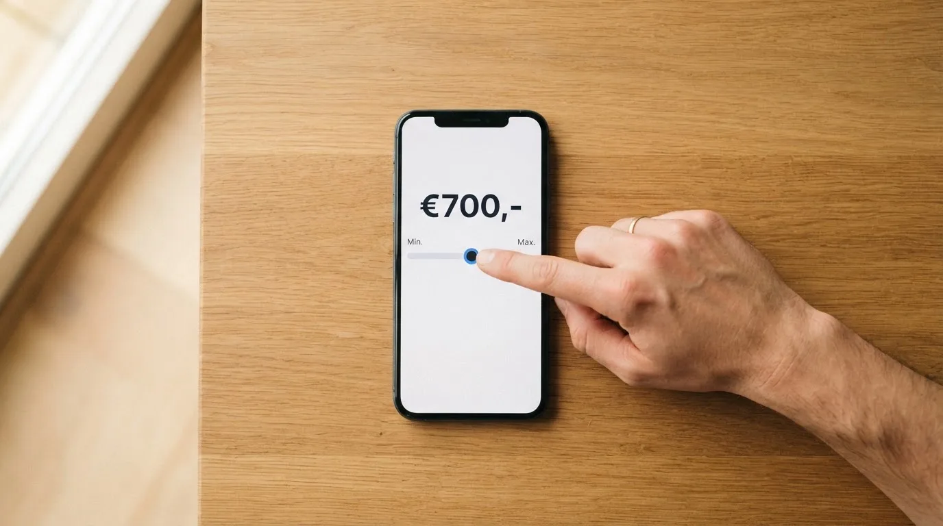 Een lege rechtszaal met houten banken in het ochtendlicht